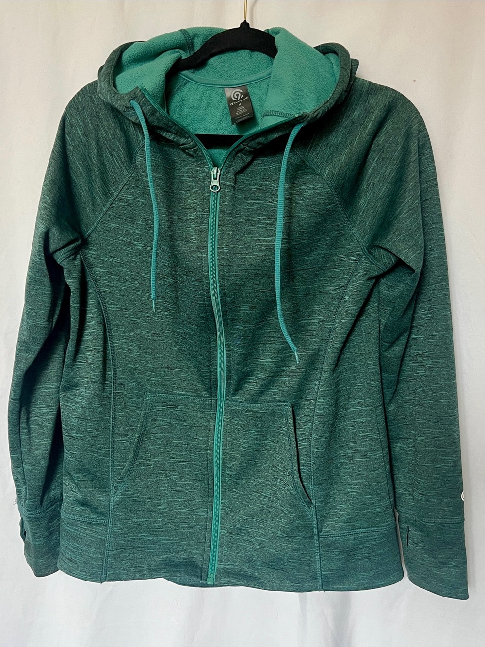 Champion Women's Teal Full-Zip Hooded Utility Jacket